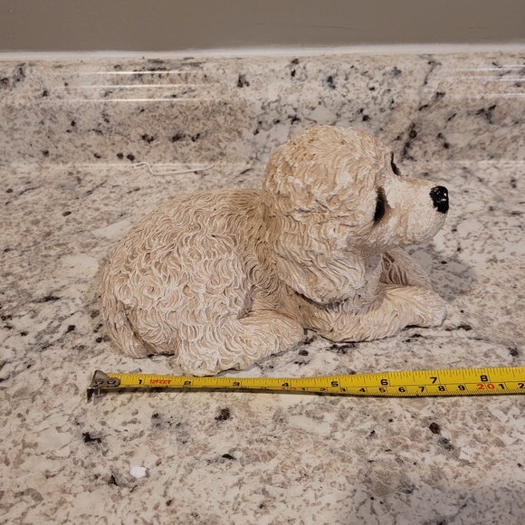 Sandicast Tan Apricot Poodle Laying Down - Picture 2 of 6